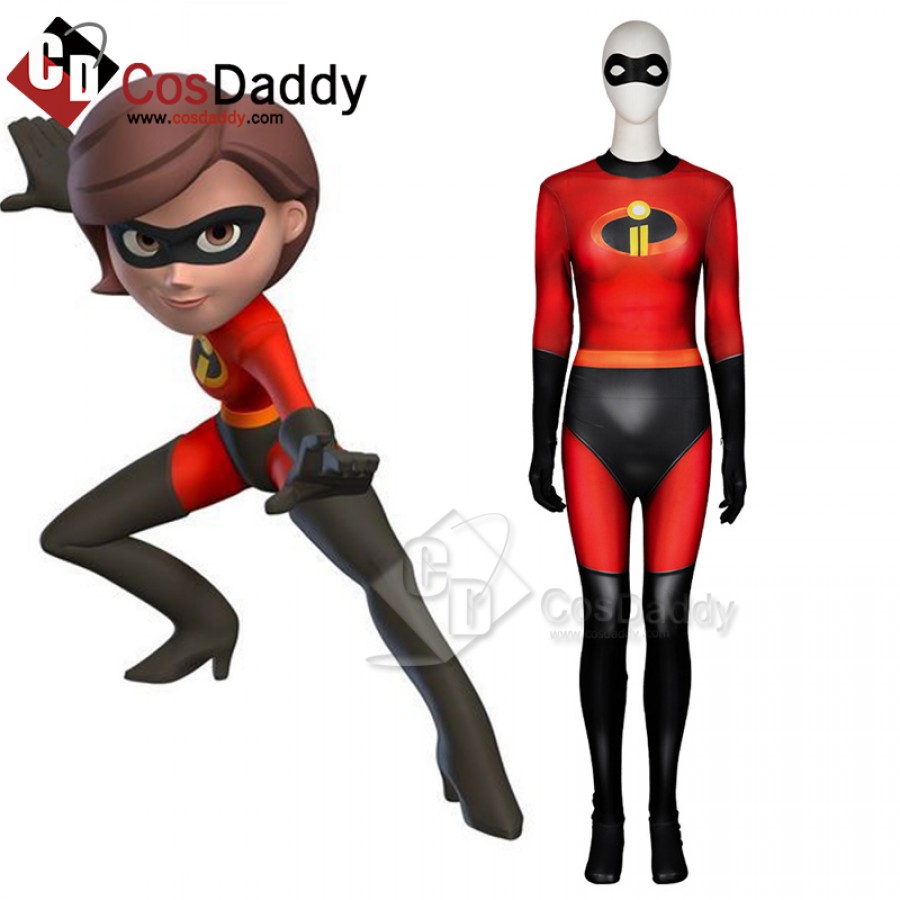 The Incredibles 2 Elastigirl Helen Parr Cosplay Costume Halloween Party